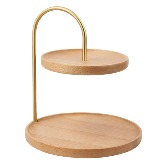 Wooden Serving Stand (2 Tier)