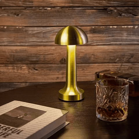 Rechargeable Mushroom Touch Desk Lamp - Alt View