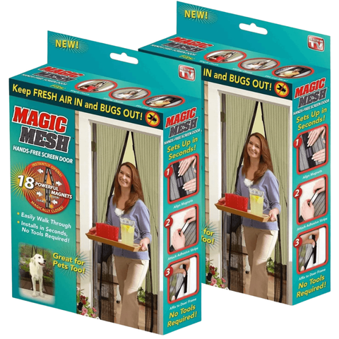 Magic Mesh Screen Door Combo