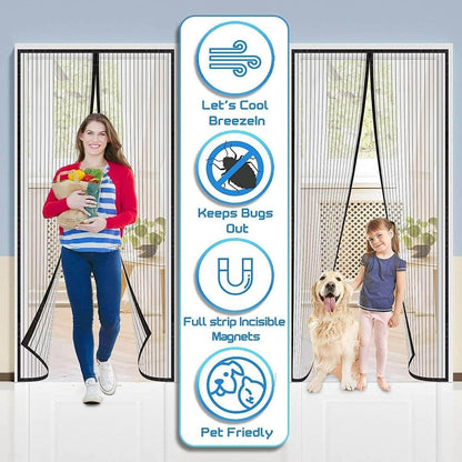 Magic Mesh Screen Door Combo