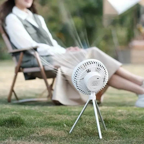 Multifunctional Mini Chargeable Fan With Night Light - Alt View