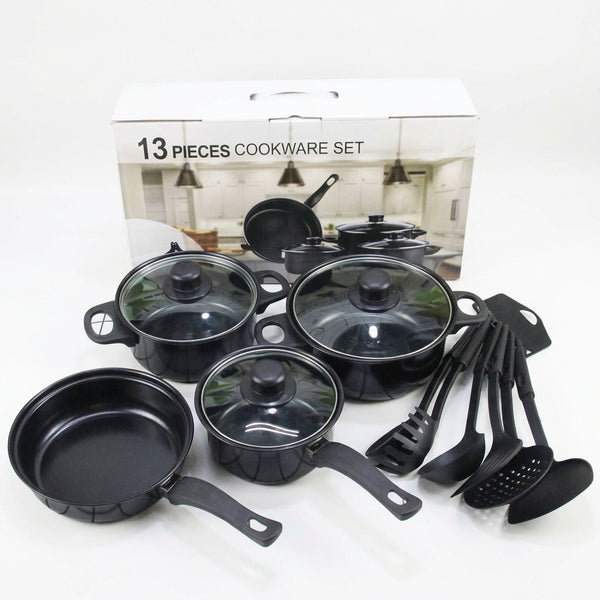 Non-Stick Cookware Set with Utensils (13 pcs)