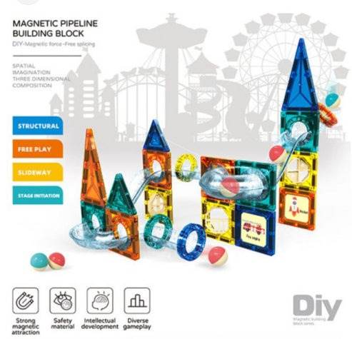 Magnetic Building Blocks (168 pcs) - DMC Wholesale