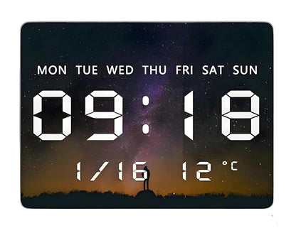 LED Acrylic Planet Digital Wall Clock