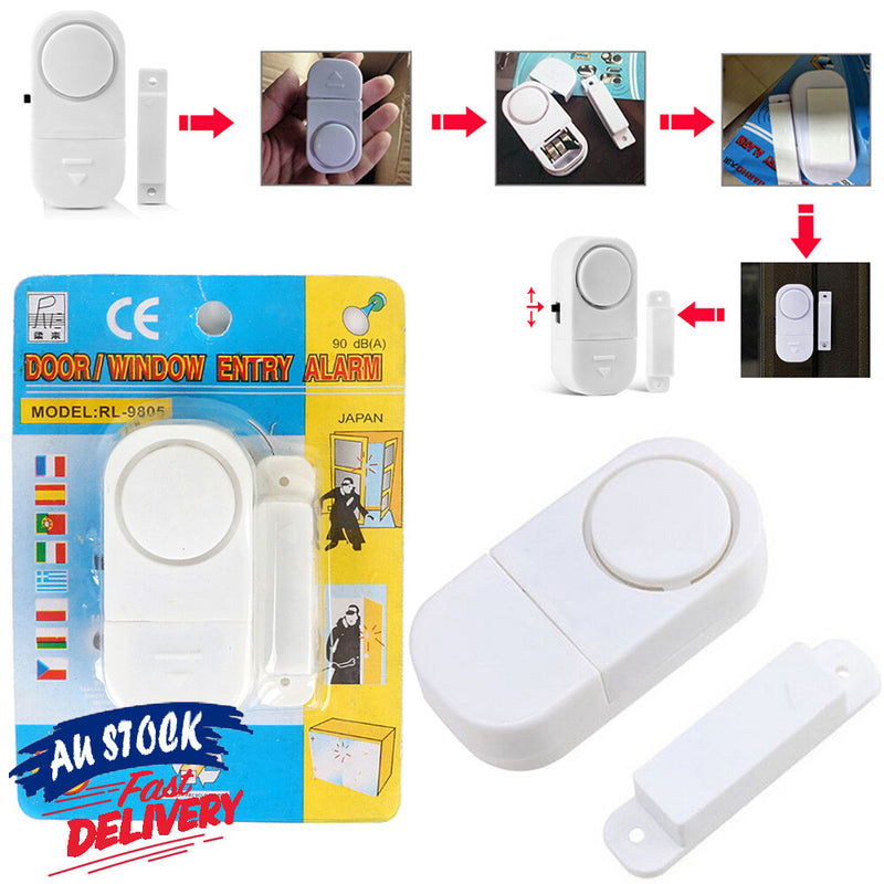 Door/Window Entry Alarm 90dB with Easy Installation