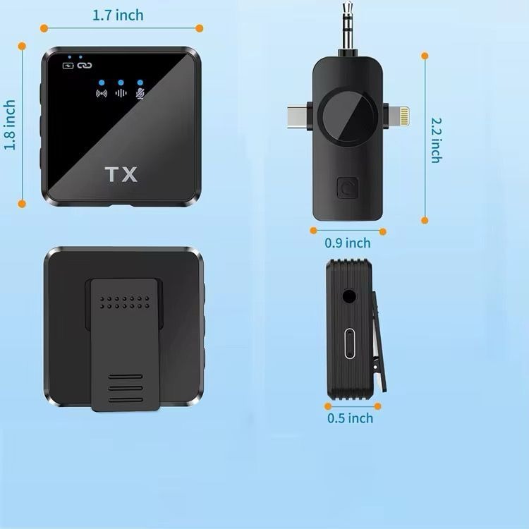 Dual Wireless Lavalier Microphone