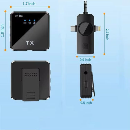 Dual Wireless Lavalier Microphone