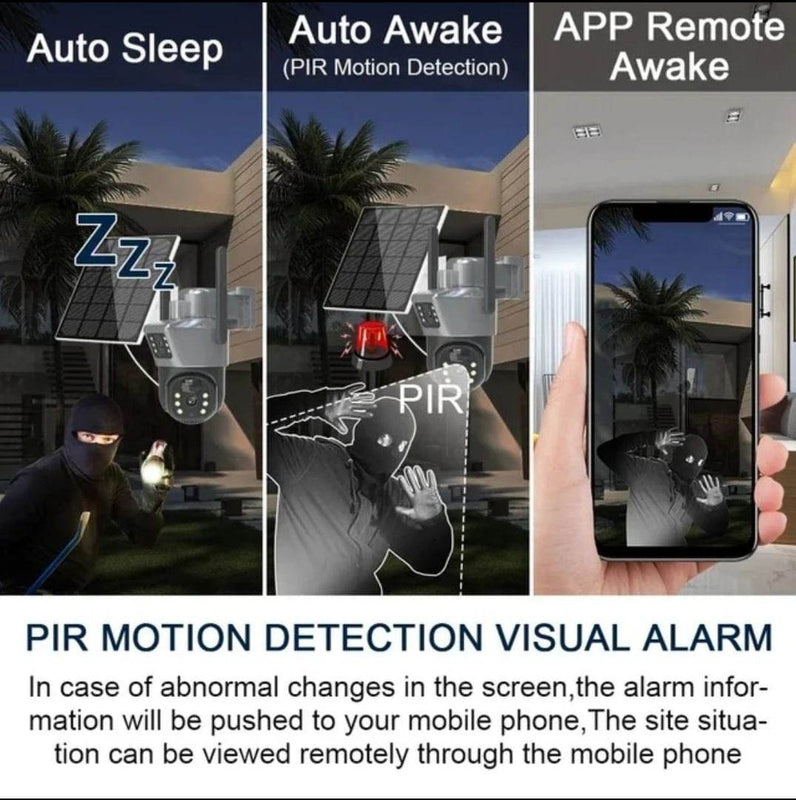 Dual Lens Solar Camera (4G)