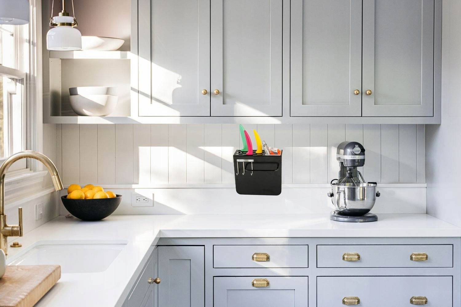 Wall Mounted Kitchen Shelf with Single Cup - DMC Wholesale