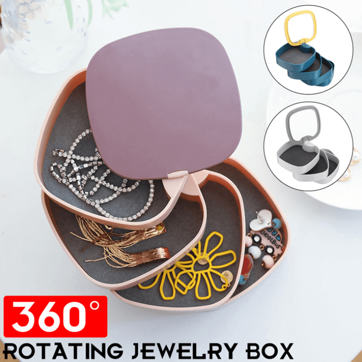 Jewellery Box with Mirror (4 Tier) - DMC Wholesale