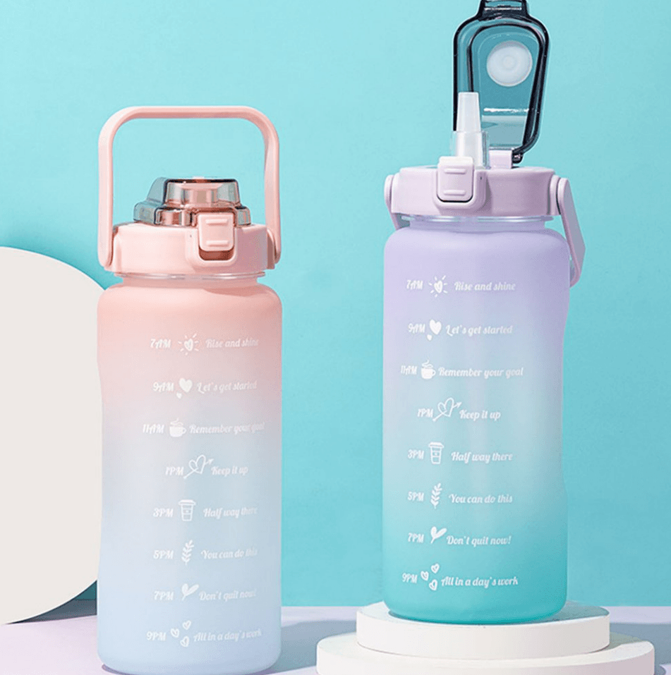 Motivational Water Bottle (2L) - DMC Wholesale