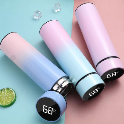 Pastel Smart LED Temperature Thermos Bottle (500ml)