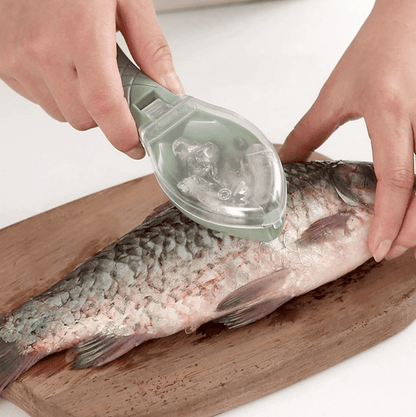 Fish Scale Remover With Lid - DMC Wholesale