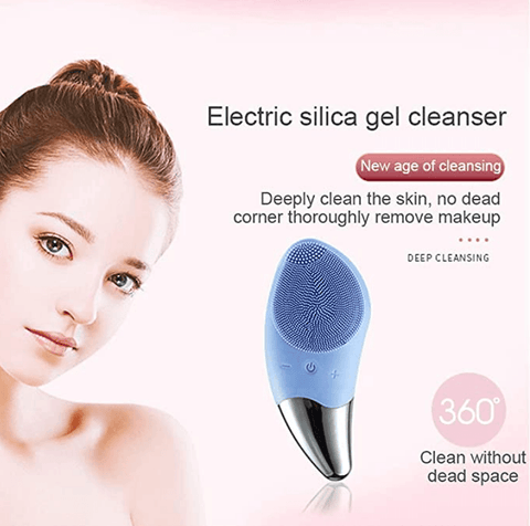 Silicone Two Tone Facial Cleansing Brush - Alt View