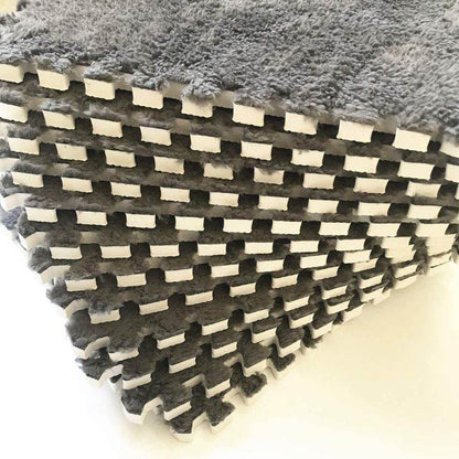 Fluffy Interlocking Carpet (9 pcs) - DMC Wholesale
