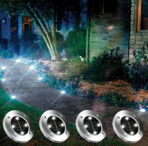 LED Solar Pathway Lights (4 pcs) - DMC Wholesale
