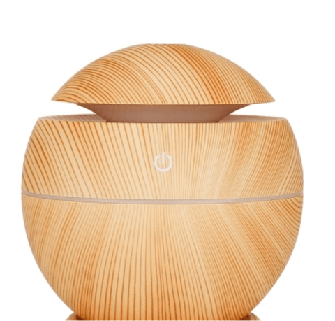Mini Round LED Ultrasonic Aroma Humidifier (130ml) - Alt View