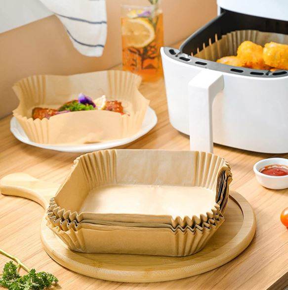 Square Disposable Air Fryer Parchments (100 pcs) - DMC Wholesale