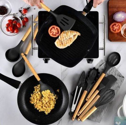Silicone Utensil Set (12 pcs) - DMC Wholesale