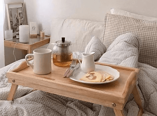 Bamboo Folding Table And Tray - DMC Wholesale