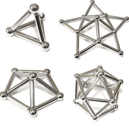 Magnetic Assembled Iron Rod And Ball Set (40 pcs)