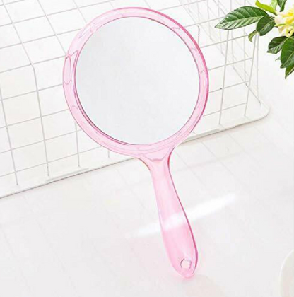 Double Sided Glass Hand Mirror