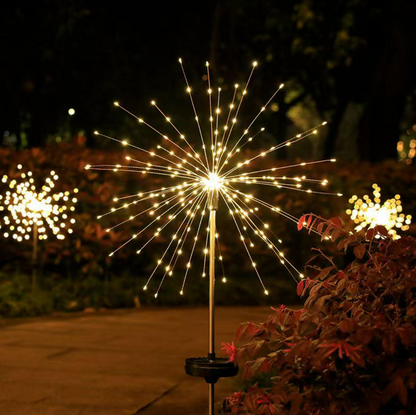 Outdoor Waterproof Solar Firework Light (2 pcs)(Yellow)