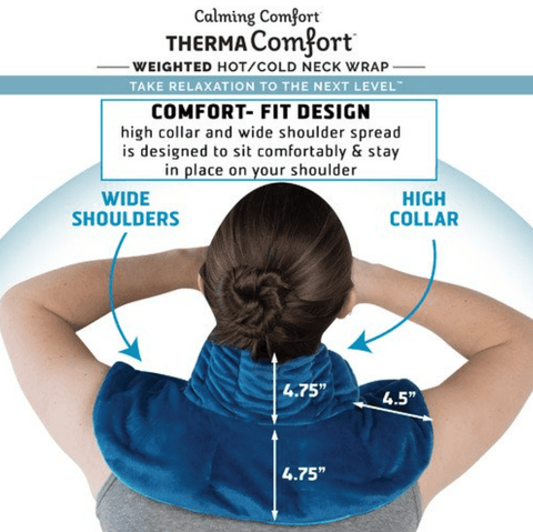ThermaComfort Weighted Hot or Cold Neck Wrap - Alt View