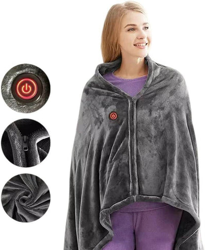 Heated Ultra Plush Huggle Blanket - DMC Wholesale