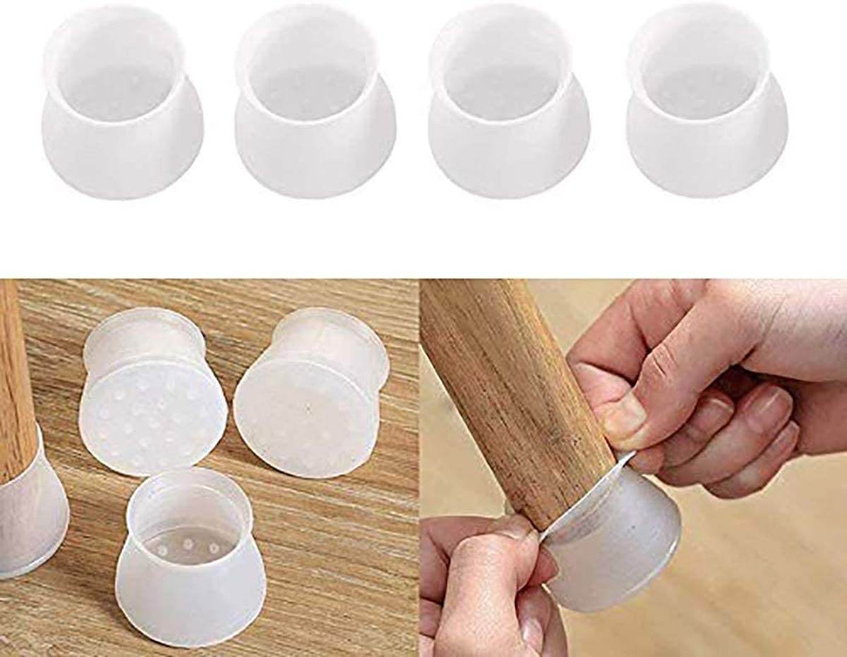 Silicone Chair Leg Floor Protectors (8 pcs) - DMC Wholesale