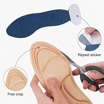 4D Soft Sponge Heel Insoles (2 pcs) - DMC Wholesale