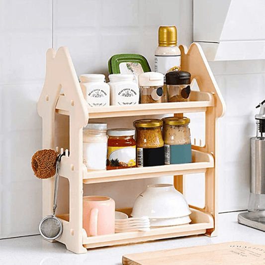 Home Storage Rack (3 Tier)(Yellow) - DMC Wholesale