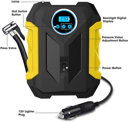Digital Air Compressor (DC 12V) - DMC Wholesale