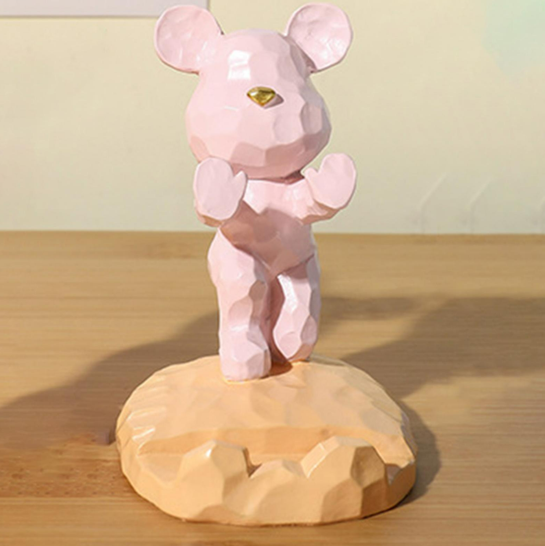 Bear Sculpture Mobile Phone Stand
