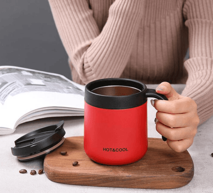 Double Steel Thermos Coffee Mug (500ml) - DMC Wholesale