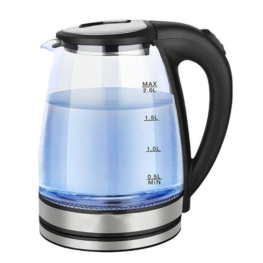 Glass LED Light Kettle (2L)(Stainless Steel)