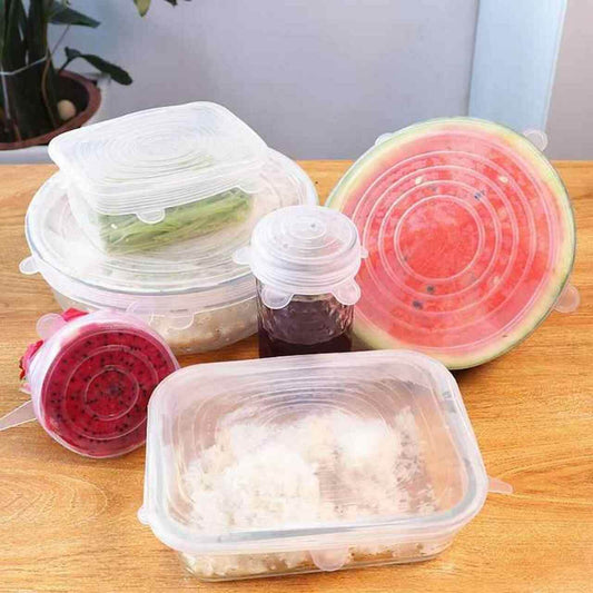 Reusable Stretch Silicone Lids (6 pcs) - DMC Wholesale