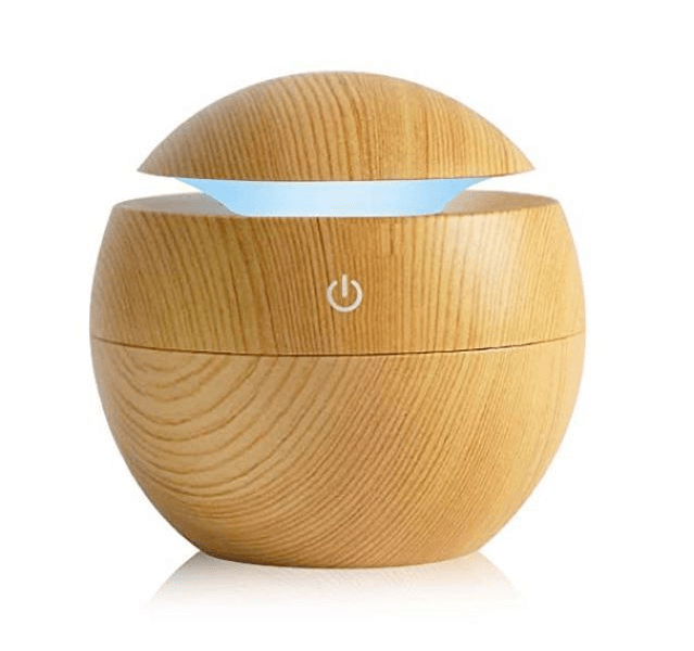 Mini Round LED Ultrasonic Aroma Humidifier (130ml) - DMC Wholesale